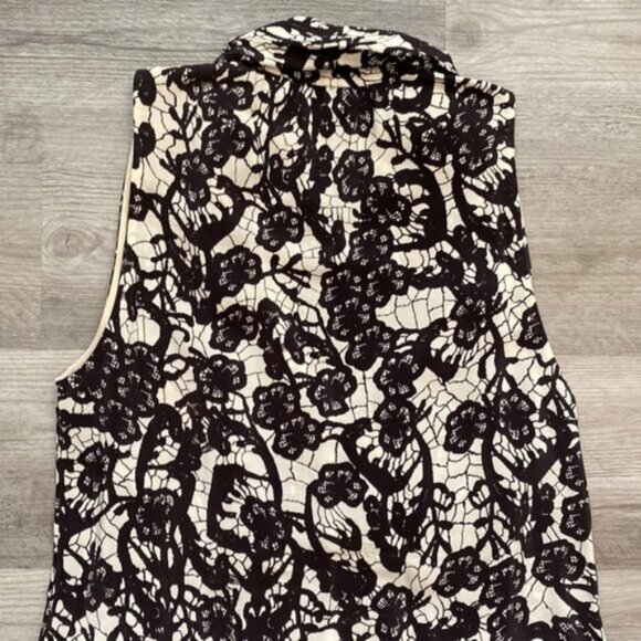 Wilfred Aritzia Silk V-Neck Surplice Dress Womens Medium Pockets Black White - Picture 10 of 13